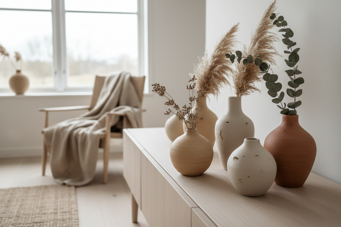 Handgjorda vaser i professionell styling: varför de gör skillnad