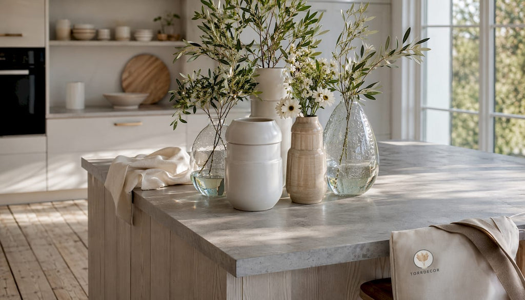 Vas 'BÅGE' cream TORRDECOR